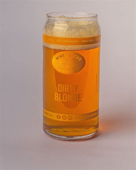 Dirty Blonde - Can Glass | Nine Locks Brewing Company