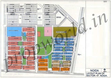Flats in Noida Expressway, Noida Residential Sector Maps