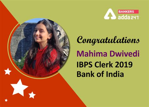 Success Story of Mahima Dwivedi Selected as IBPS Clerk in Bank of India