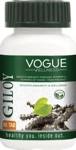 Vogue Wellness Giloy Tablets Immunity Booster, Help Remove Toxins From ...