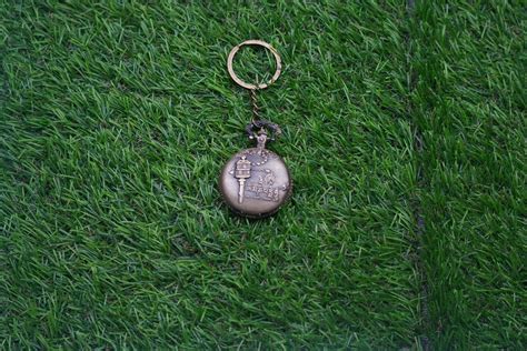 Ladakh Antique Pocket Watch Keychain - 4