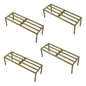 DECOWORLD Tall Metal Planter Stand for Pots - Indoor/Outdoor Plant ...