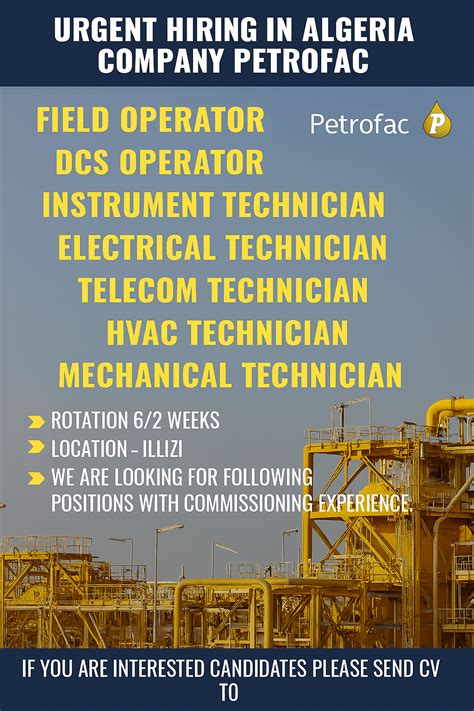 Urgent-Hiring-Petrofac-Algeria-Commissioning-Illizi - GULF TODAY JOBS
