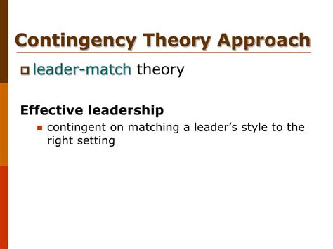 Image result for Contingency Theory