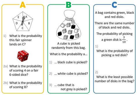 Basic Probability Worksheet 的图像结果