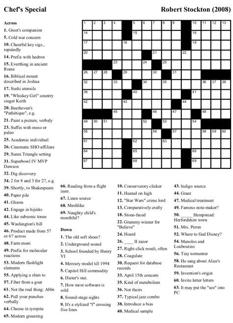 New York Times Crossword Free Printable - Printable Coloring Free