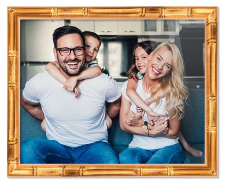 13x19 Frame Gold Bamboo Picture Frame - Complete Modern Photo Frame ...
