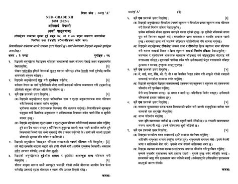 Class 12 Model Question of Nepali 的图像结果