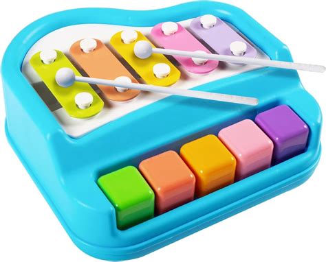 Buy Toy Imagine™ 2-in-1 Piano Xylophone for Kids | Multicolor 5 Key ...