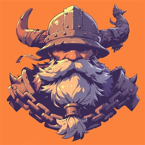 Danish man in traditional viking blacksmiths gear | Premium AI ...