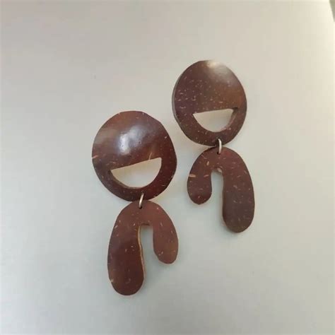 Coconut Shell Earrings by ONEarth 8567388242132