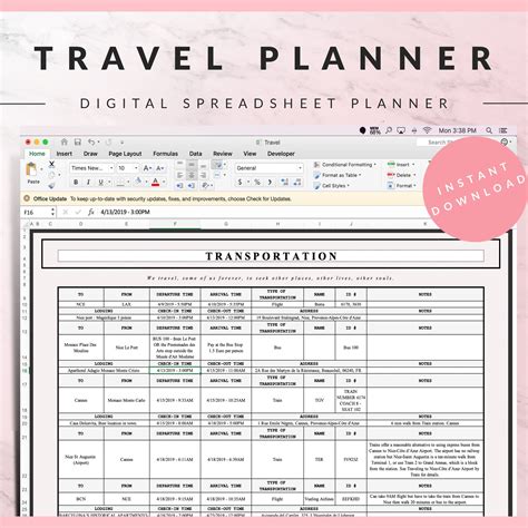 50+ Microsoft Excel Travel Template Csv - Great Research