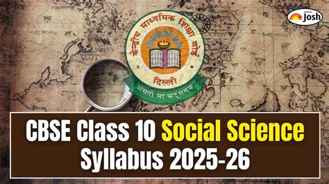CBSE Class 10 Social Science Syllabus 2025-26: Check Course Structure ...