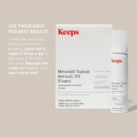 Keeps Extra Strength Minoxidil for Men Topical India | Ubuy