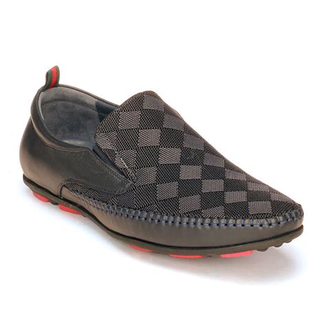 Pavers England: Casual Driving Loafers For Men In Black Colour