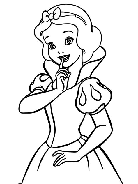 Snow White Coloring Sheet Free