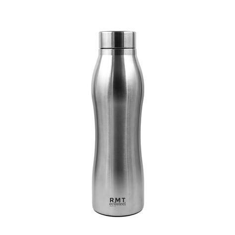 Rmt Ecosteel Stainless Steel Water Bottle 1000 ml, Silver | Leak Proof ...