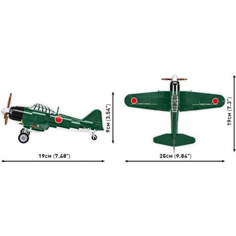 Mitsubishi A6M2 Zero - Cobi byggeklosser andre verdenskrig 5861 Shop