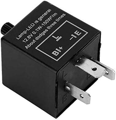 Flashing relay, 12 V 3 pin LED adjustable Flashing light Flashing relay ...