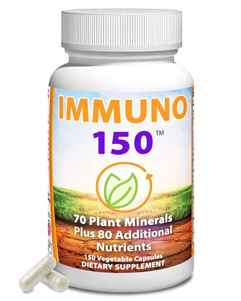 Immuno150 Immune Support Supplement, 150 Vegetable Capsules - Immunity ...