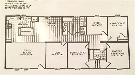 Double-Wide Floor Plan: 5 Bedrooms in 1600 Square Feet — Brooklyn ...