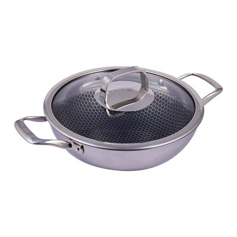 Buy Wonderchef Stanton 24 cm Non-Stick Kadhai/Kadai with Lid - 2 Litre ...