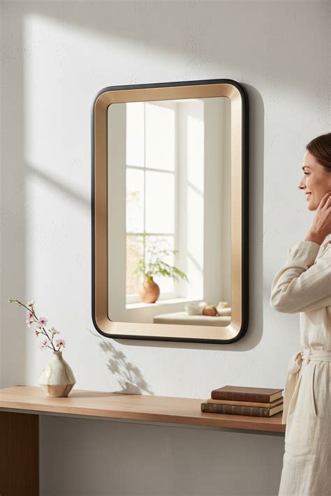 Gold Leaf Decorative Mirror | Colorful Frame Mirror - Mirrorwalla