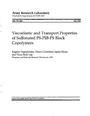 Fillable Online Dawn CRAWFORDMaterials EngineerArmy Research ... Fax ...