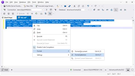 Image result for Notepad Format SQL Code