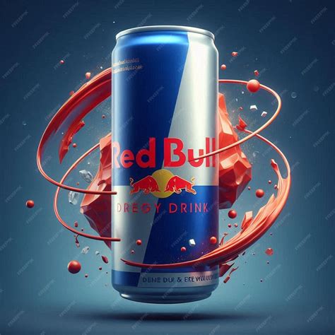 A can of red bull energy drink | Premium AI-generated image