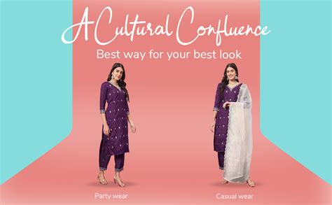 Buy VredeVogel Women's Silk Blend Kurta Pant Set with Organza Heavy ...
