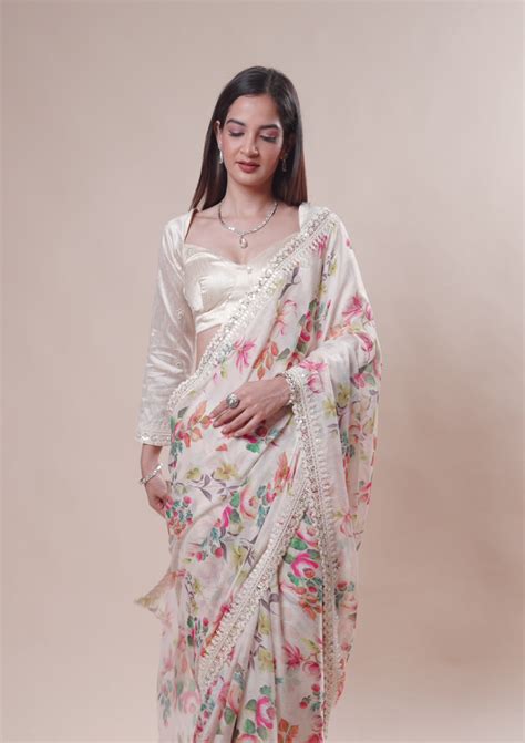 Floral Saree - Buy Floral Print Saree Online At Best Price – Koskii