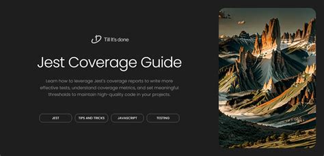 Image result for Jest Code Coverage