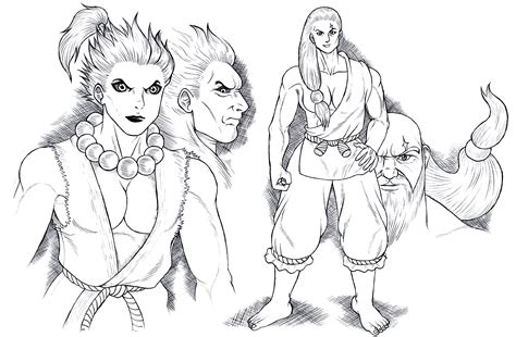 Akuma y Gouken Girls Sketch by tyller16 on DeviantArt