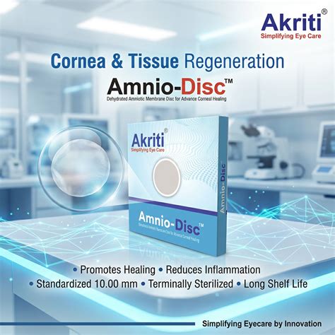 Amnio-Disc 10mm Dehydrated Amniotic Membrane | Akriti