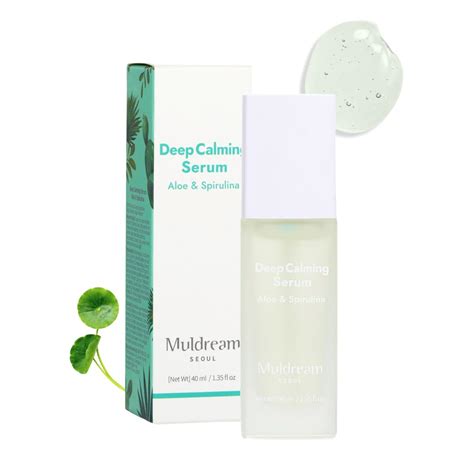 Muldream Vegan Deep Calming Serum 40ml | Aloe gel + Spirulina Algae ...