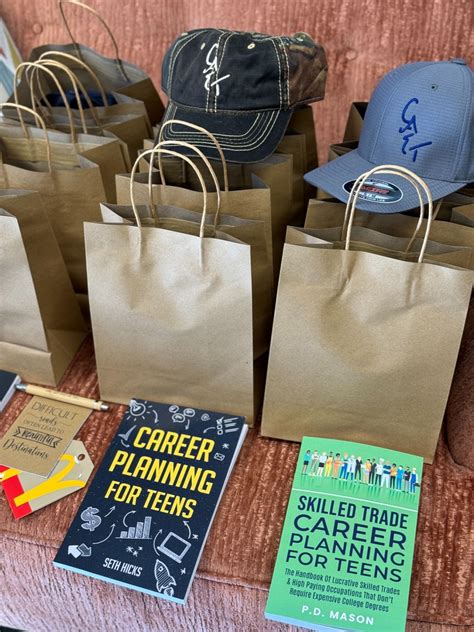 Swag bags are ready for career day George Dawson Middle School tomorrow ...