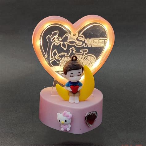 CraftVatika Romantic Love Couple Showpiece with Lighting Gift for Love ...