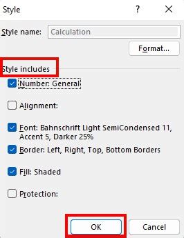 Apply Calculation Style Excel 的图像结果