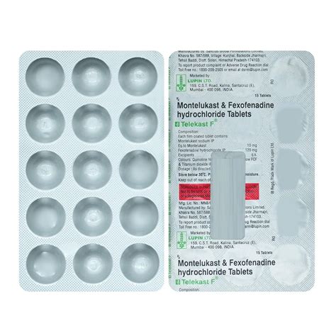 Telekast F - Strip of 15 Tablets : Amazon.in: Health & Personal Care