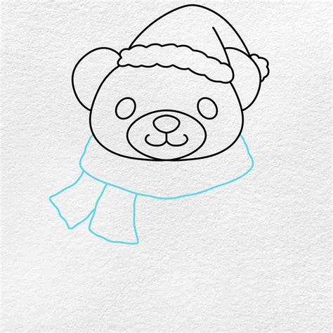 Christmas Teddy Bear Drawing - HelloArtsy