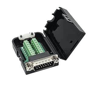 YIOVVOM DB15 Breakout Connector Male Adapter 15-pin Port Adapter to ...