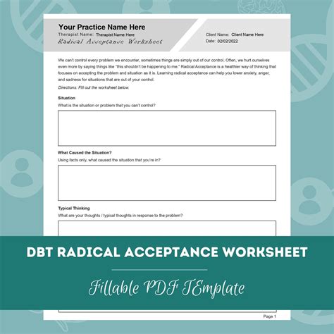 Dbt Radical Acceptance Worksheet - DBT Worksheets