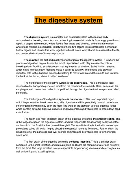 Image result for Digestive System Notes