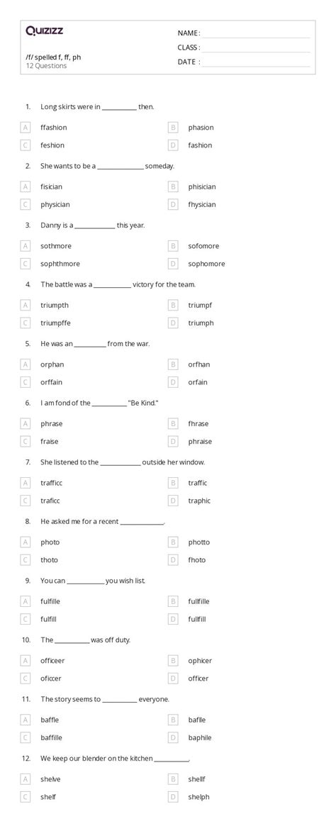 50+ Irregularly Spelled Words worksheets for 6th Class on Quizizz ...