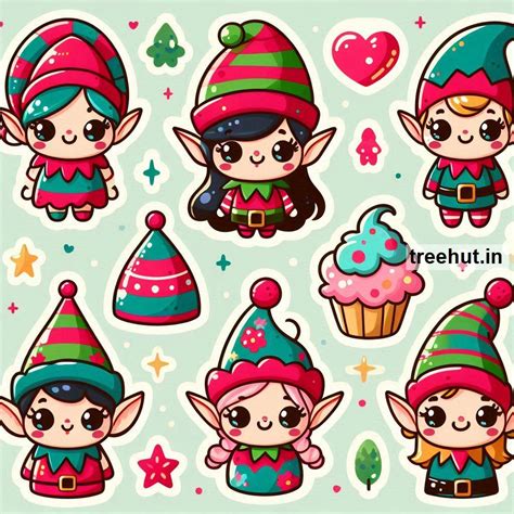 Cute Printable Elf Stickers and 95 Craft Ideas with Elf Stickers
