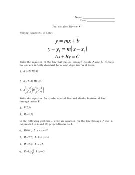 Image result for Precalculus Review