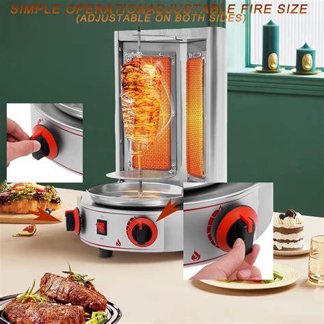 Gagalayong Doner Kebab Machine, Electric Vertical Broiler India | Ubuy