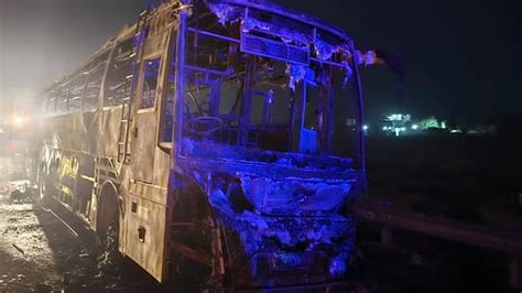 Nuh Bus Accident kmp expressway bus caught fire at least 8 killed many ...
