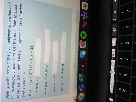 Determine the zeros of the given polynomial function and the ...